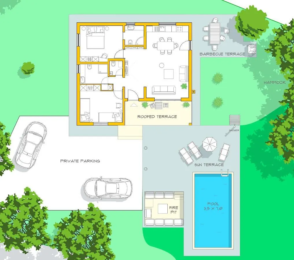 Villa Tara à Pavicini